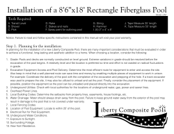 Installation of a 8`6&rdquo;x18` Rectangle Fiberglass Pool