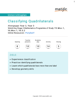 Classifying Quadrilaterals