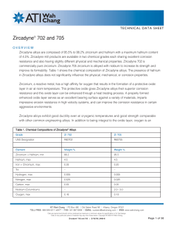 Zircadyne® 702 and 705 - Titan Metal Fabricators