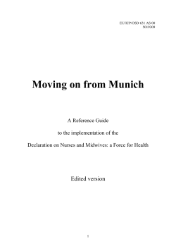Moving on from Munich: a reference guide to the