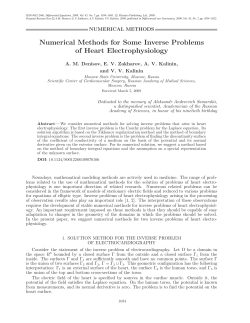 Numerical Methods for Some Inverse Problems of