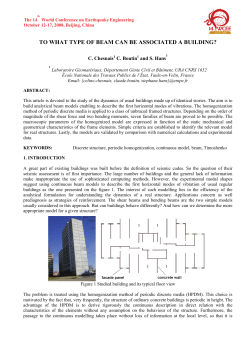 TO WHAT TYPE OF BEAM CAN BE ASSOCIATED A BUILDING?