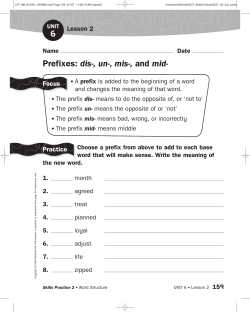 6 Prefixes: dis-, un-, mis-, and mid - cff-highschools