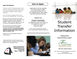 Student Transfer Information