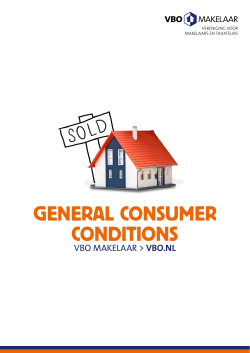 general consumer conditions - t Mauritshuis Verhuurmakelaars