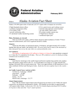 Alaska Aviation Fact Sheet - Anchorage International Airport Master