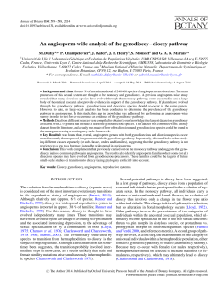 An angiosperm-wide analysis of the gynodioecy