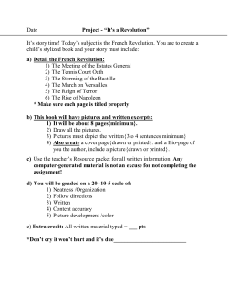 French Revolution Project