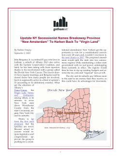 Upstate NY Secessionist Names Breakaway Province &ldquo;New