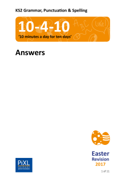 Answers - Whitefriars Junior School