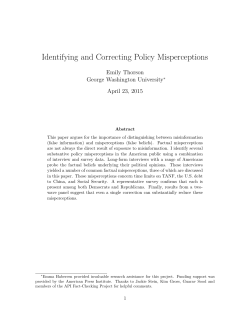 Identifying and Correcting Policy Misperceptions