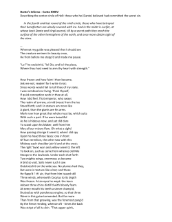 Dante`s Inferno - Canto XXXIV Describing the center circle of Hell