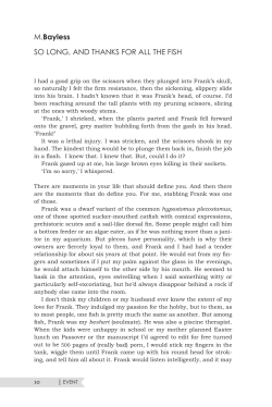 M.Bayless so LoNg, ANd thANks For ALL the Fish