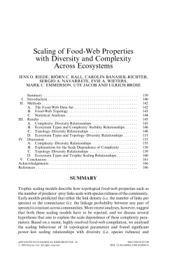 Scaling of Food-Web Properties with Diversity and