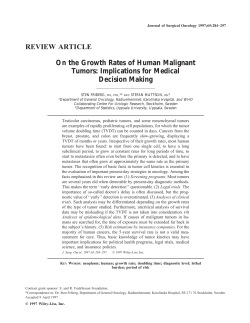 On the growth rates of human malignant tumors