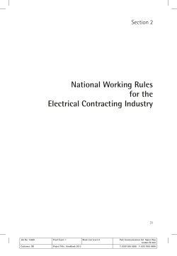 Section 2 of the National Working Rules
