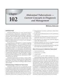 Abdominal Tuberculosis - The Association of Physicians of India