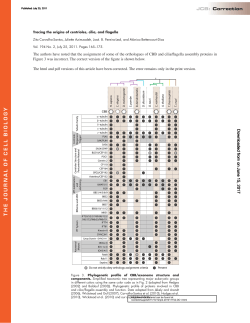 Tracing the origins of centrioles, cilia, and flagella