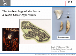 The Archaeology of the Petun