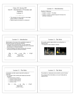 Lecture 11 - chem.uwec.edu