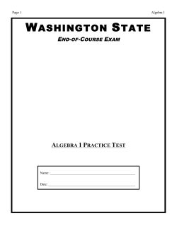 WASHINGTON STATE