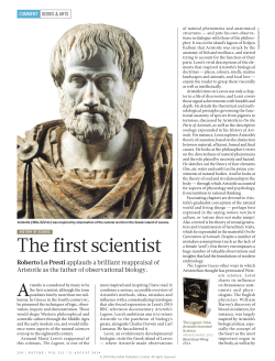 The first scientist