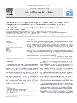 Iron fertilisation and biogeochemical cycles in the sub-Arctic
