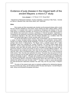 Evidence of pulp disease in the inlayed teeth of the ancient Mayans