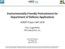 Environmentally Friendly Pretreatment for