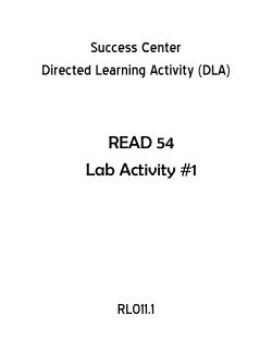 Read 54 Lab Activity 1