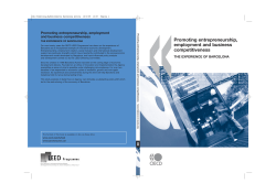 Promoting entrepreneurship, employment and