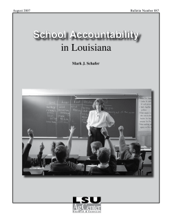 School Accountability in Louisiana
