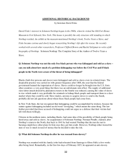 Additional Historical Background