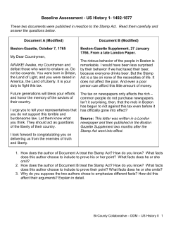 Assessment Reading and Writing in US History