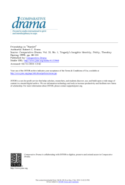 Friendship in "Hamlet"