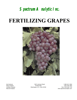 fertilizing grapes - Spectrum Analytic