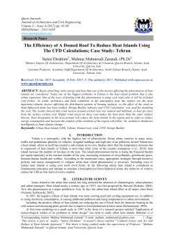 The Efficiency of A Domed Roof To Reduce Heat Islands Using The