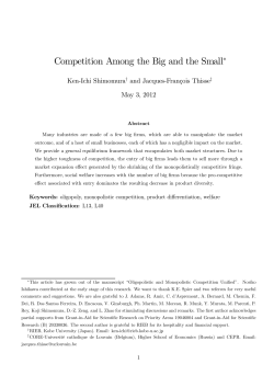 Competition Among the Big and the Small