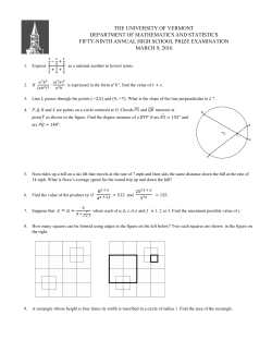 2016 Test - University of Vermont