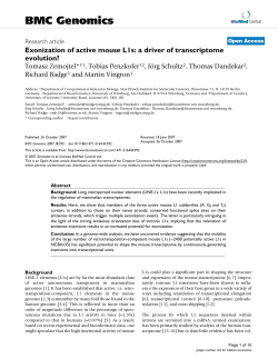Exonization of active mouse L1s: a driver of transcriptome evolution