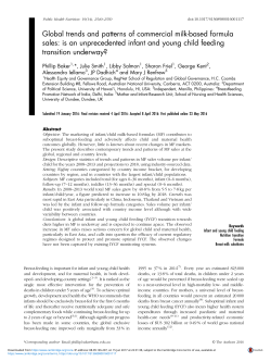 Global trends and patterns of commercial milk