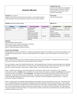 scientific method - Kent State University