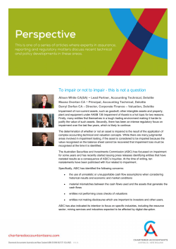 To impair or not to impair - this is not a question