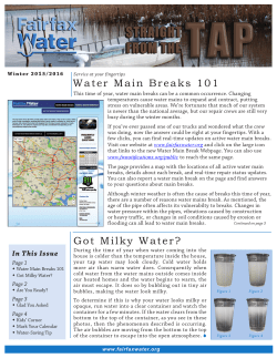 Winter 2015 - Fairfax Water