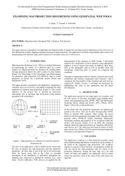 examining map projection distortions using