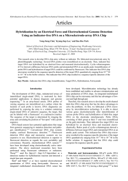 Hybridization by an Electrical Force and Electrochemical Genome
