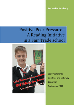 Positive Peer Pressure - A Reading Initiative in a Fair