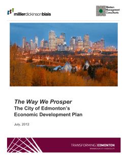 The Way We Prosper - Consultant Report