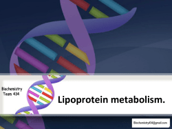 3.Lipoproteins metabolism