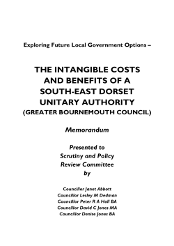 the intangible costs and benefits of a south